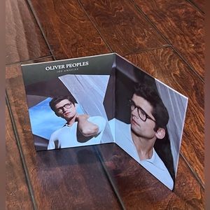 Oliver Peoples Los Angeles - Reversible, Double Sided, Counter-Card Advertising